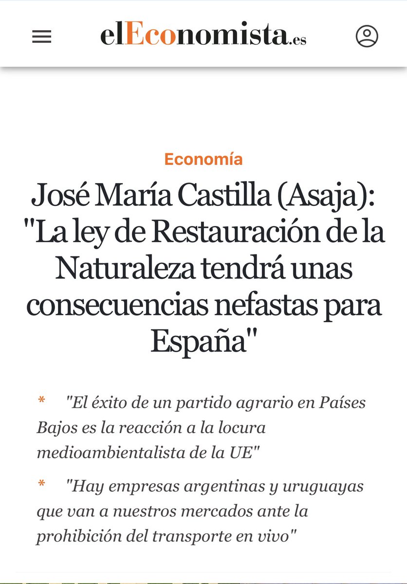 APROCA_ESP's tweet photo. Desde el sector venimos avisando del peligro que suponen las mal llamadas “ políticas verdes europeas” para el campo español. 

https://t.co/vg0r1HqzJ0 (enlace al artículo completo). https://t.co/ydGIQlBoOA
