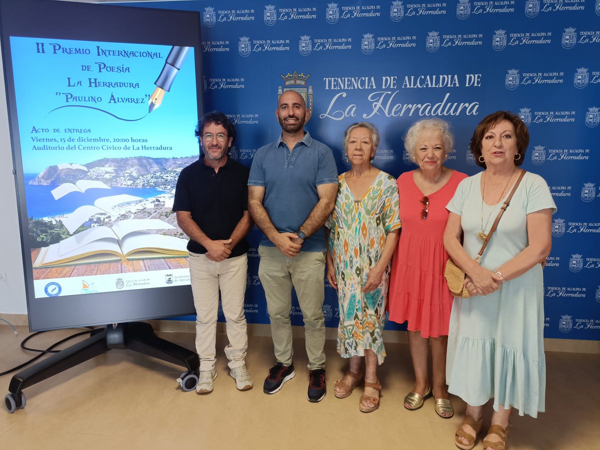 AlmunecarAyto's tweet photo. Se abre el plazo de la II Edición Premio Internacional de #poesia de #LaHerradura Paulino Álvarez Almuñécar #Almunecar @AlmunecarAyto https://t.co/HphzmyM8hM