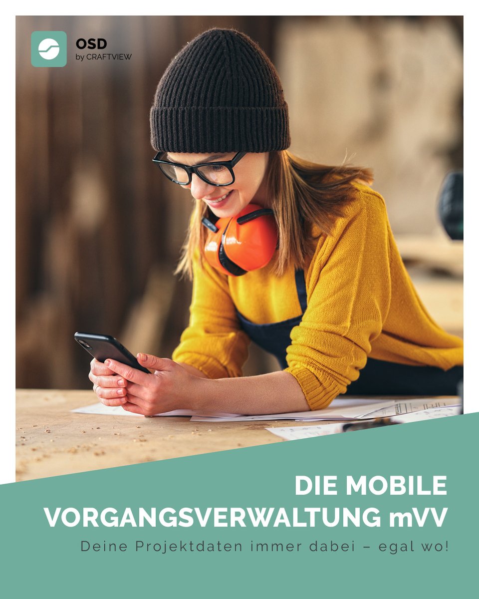 osd_software's tweet photo. Mit unserer mobilen Vorgangsverwaltung mVV kannst du von überall auf deine Projektdaten zugreifen, diese einsehen und bearbeiten! Kein unnötiges Herumschleppen von Kundenunterlagen mehr! 

➡ Weitere Infos zur mVV findest du hier: https://t.co/NDifqyoEYk https://t.co/WpUNMy6zQ3