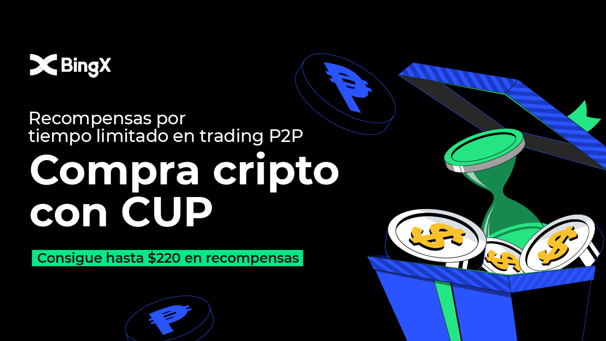 BingXOfficial's tweet photo. 🔥  P2P Trading Limited-Time Rewards: Buy Crypto with CUP &amp; Win Up to $220; Trade More, Win More! （Cuba only） 
⏰ Event Time: 2023-07-11 15:00 to 2023-07-20 24:00 (UTC+8) 

👉Activity link:​https://t.co/tS2zUTfyg5 https://t.co/nP918By46E