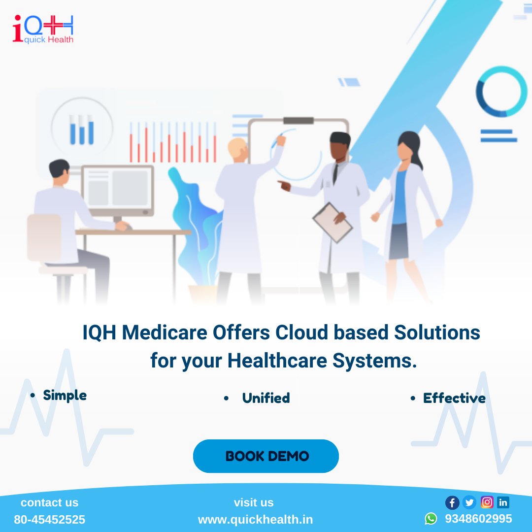 IqhLtd's tweet image. Are you facing a data storage problem?

Now get Secured and reliable #cloudbasedsolutions from IQH Medicare to help labs, clinics and hospitals to reduce paperwork and maintain patient reports.

Visit us : quickhealth.in
Call us : 8045452525

#IQH #labsoftware #EHR #LIMS