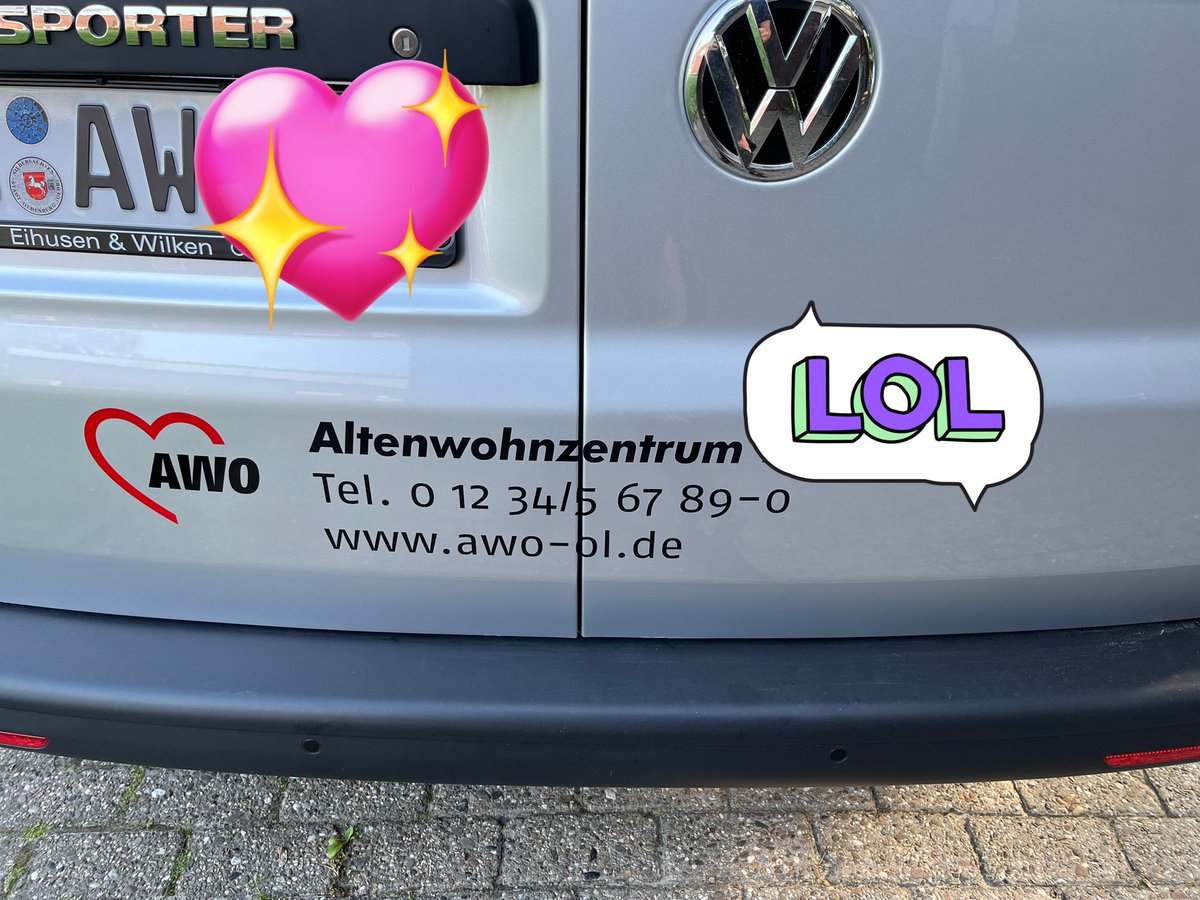 Haben unseren Bully foliieren lassen. Ich glaube aber das passt nicht so ganz 😂