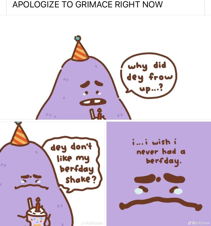 earthlytether_'s tweet photo. Poor grimace https://t.co/zkOlRxzBww