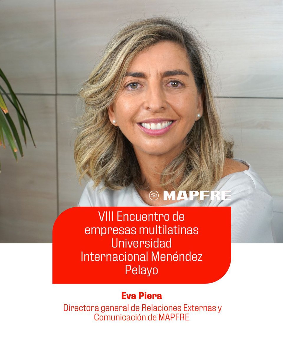 MAPFRE's tweet photo. #CursosVerano2023 @UIMP 
@EvaPiera_Madrid, dir. gral. de Relaciones Externas y Comunicación de #MAPFRE
14 de julio
9.30 h El rol de las empresas como inversoras sociales: las mejores prácticas

➕ Info:
https://t.co/QNpjyvPR8f

@el_BID @AgendaCAF y @FundacionICO https://t.co/dY273tq6yC