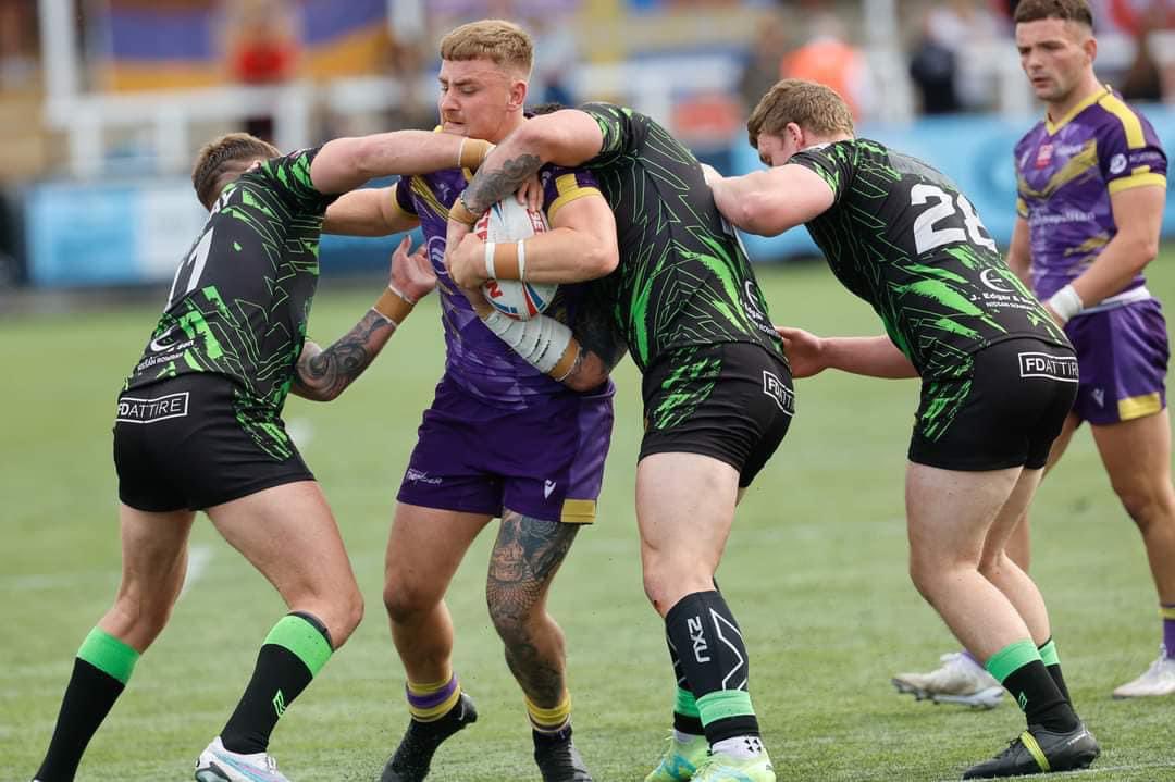 A bunch of the Eagles lads were there to see Tyler Walton come off the bench for <a href="/ThunderRugby/">Newcastle Thunder</a> to make his debut in a cracking 30-12 win over Whitehaven RLFC.

It’s great to see local lads representing their local club. 

⚫️🦅🟣⚡️