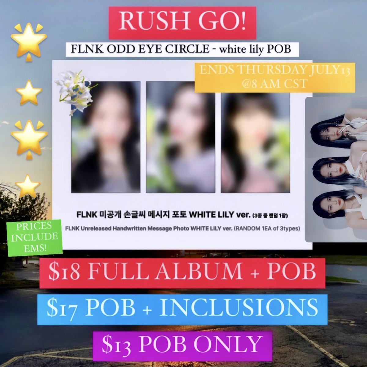 luisrochaishere's tweet photo. HOSTING AN ODD EYE CIRCLE FLNK GO!!

These POB’s are too cute, White Lily Ver!

$18 USD PER ALBUM (w ems!)
$13 POB ONLY! 

All members available, pls lmk if u wanna join by dming me here or my IG @ HASEULSWORLD !!!

ARTMS OEC KIM LIP CHOERRY JINSOUL AIR FORCE ONE https://t.co/kye0XS47nB