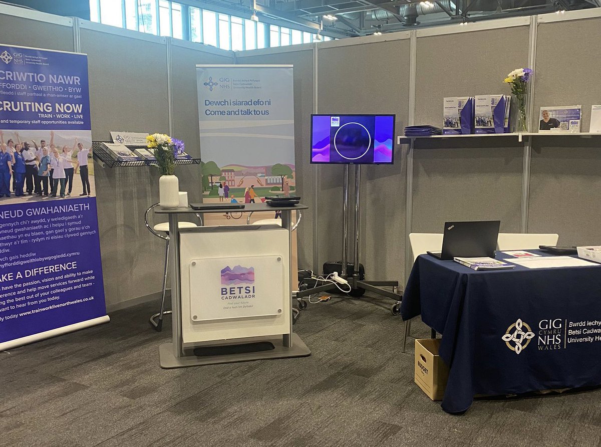 If you’re at the #RCPsychIC23 this week, pop and see us from #BCUHB at stand 12 #psychiatry #trainworklive #northwalesjobs #RCPsychIC