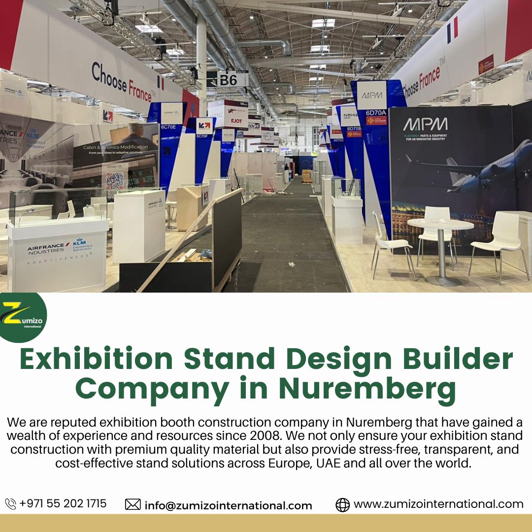EzraZumizo's tweet image. Impactful Exhibition Stand Designs in Nuremberg Helps you Gain Competitive- Edge
We are a well-known exhibition booth builder in Nuremberg that has been offering faultless stand design and construction services at a competitive prices all over the world.
#boothbuilder #exhibition
