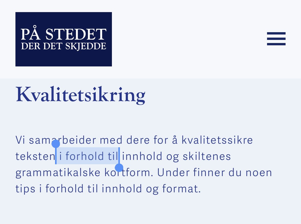 Disse folka skal kvalitetssikre tekst?