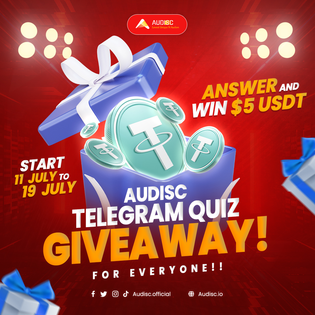 audiscofficial's tweet photo. AUDISC GIVEAWAY ALERT!
Answer & Win $5 USDT
How to participate?
1οΈβ£ Join our Telegram group: https://t.co/N6gxb2Zwzg
2οΈβ£ Take the quiz there
3οΈβ£ Make sure to answer correctly to qualify for the prize!
Don't miss this opportunity to test your crypto knowledge!
#AUDISC #Giveaway https://t.co/ayQnUGlJtJ