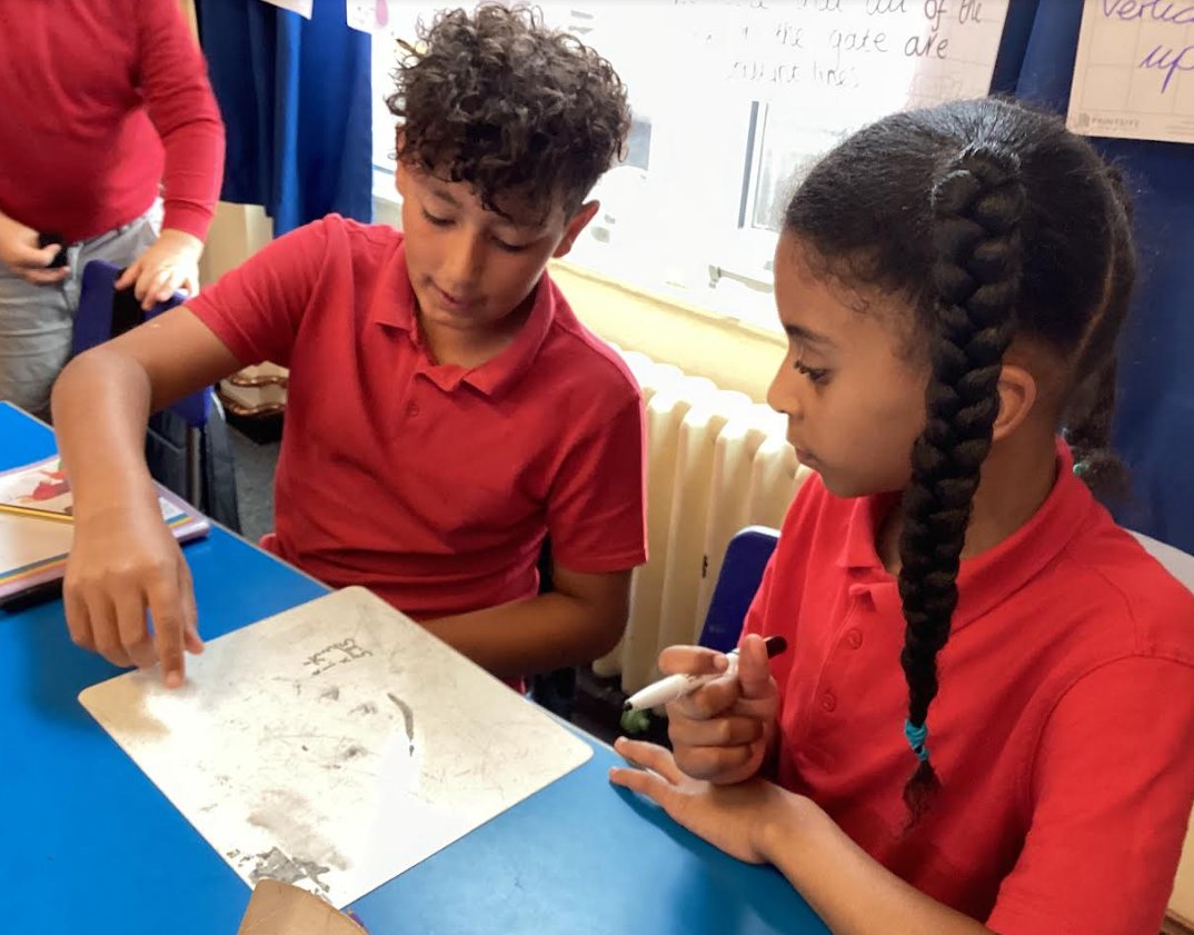 BFPSOfficial's tweet photo. In Year 6 we have been writing our own Maths problems for younger children. Recently we invited the pupils from 3CT to test out our work.  Everyone really enjoyed working with different people and the Year 3s had lots of great critique to help the Year 6s improve their questions. https://t.co/vOhAjpITzj