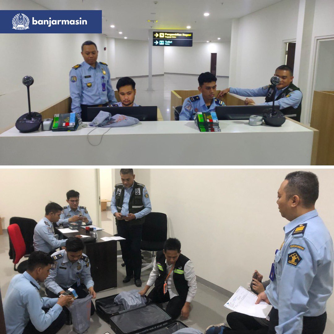 ImigrasiBJM_'s tweet photo. Kantor Imigrasi Kelas I TPI Banjarmasin melaksanakan kegiatan Pemeriksaan Dokumen Perjalanan Jamaah Haji Debarkasi Banjarmasin Tahun 1444H/2023M

@kumham_kalsel
#KumhamKalsel
#FaisolAli
Kanwil Kemenkumham Kalsel
Faisol Ali https://t.co/reQ286O0A7