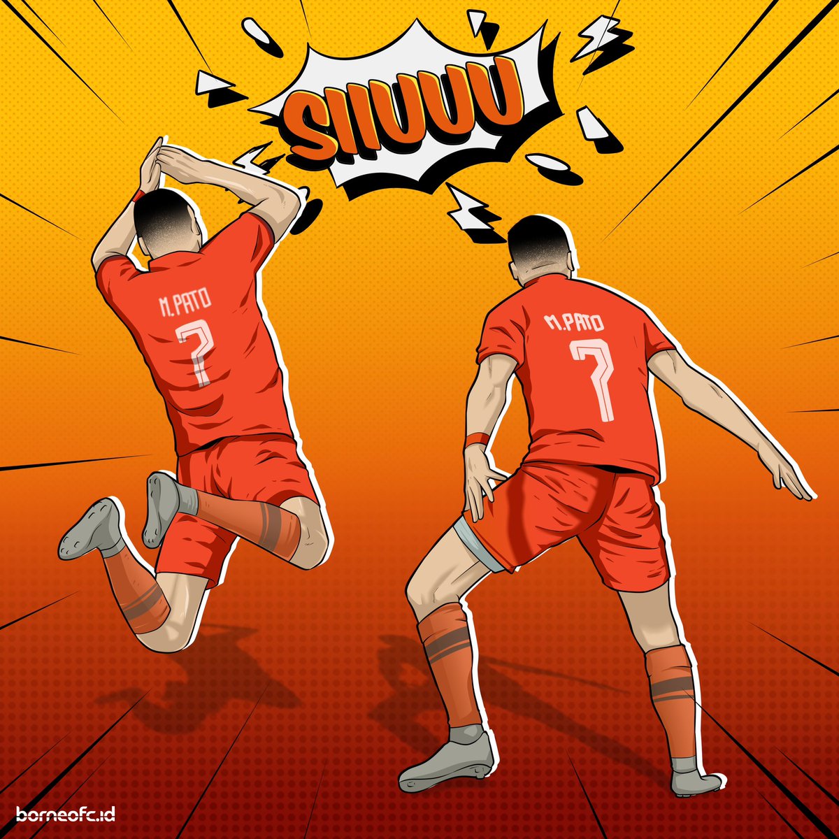 BorneoSMR's tweet photo. Mengabadikan Selebrasi @MatheusAntnio7 🎨👨‍🎨

🗣️ siiiiuuu 

#BorneoFC #Samarinda #Manyala #WeAreSamarindans https://t.co/a9sVGgPDxT