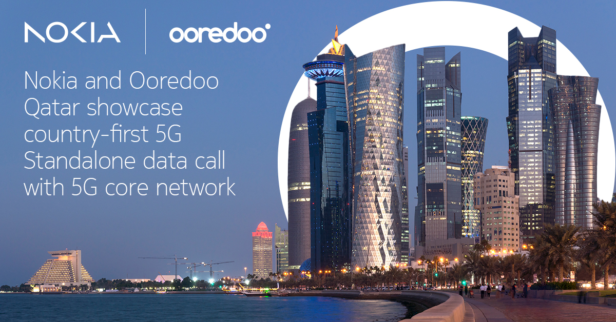 We are proud to announce that, together with @OoredooQatar we have successfully demonstrated the first data call in #5G SA mode in Doha and enabled 5G devices that are #VoNR-capable.

Learn more about these country-first achievements here: nokia.ly/3NPeIb9

#5GCore #5GSA