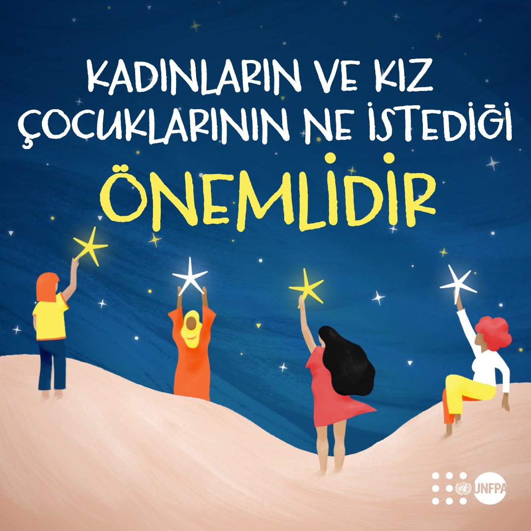 unfpaturkiye's tweet photo. Dünyadaki #8milyar insanın eşit hak ve imkanlara sahip olduğunu hayal edin...
Gerçek şu ki 4 milyar kadın ve kız çocuğu, cinsiyetleri nedeniyle ayrımcılığa maruz bırakılıyor.
#DünyaNüfusGünü'ünde kadınların ve kız çocuklarının ne istediğine kulak verin: https://t.co/OrK0iZX2Zb https://t.co/GkNF7wmJ3e