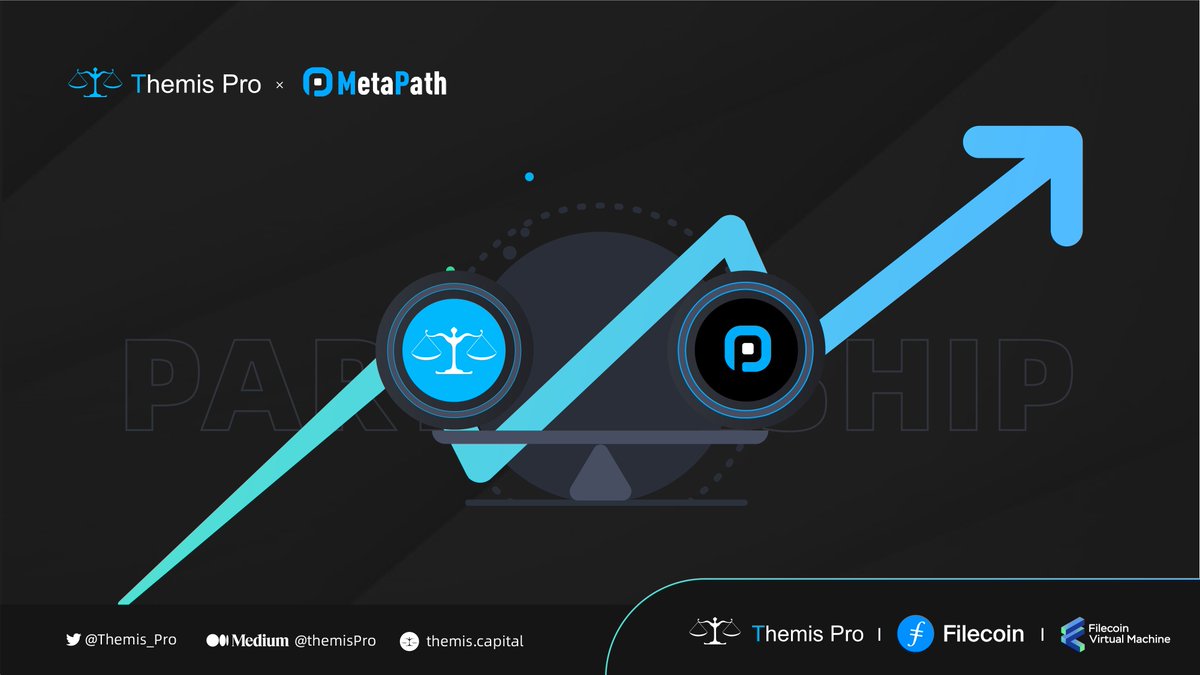 Themis_Pro's tweet photo. 📢New Partnership🍻

🥳We're happy to announce #ThemisPro partnership with @MetaPath_me @MetaPath_ 
#MetaPath is a blockchain asset routing protocol. Connecting Web3.0 With Cross-Metaverse, GameFi, NFTs & Platform Interoperability.

👏Looking forward to future integration with the Metapath API!
@Filecoin @fvmdev @FilFoundation #FVM #Themis