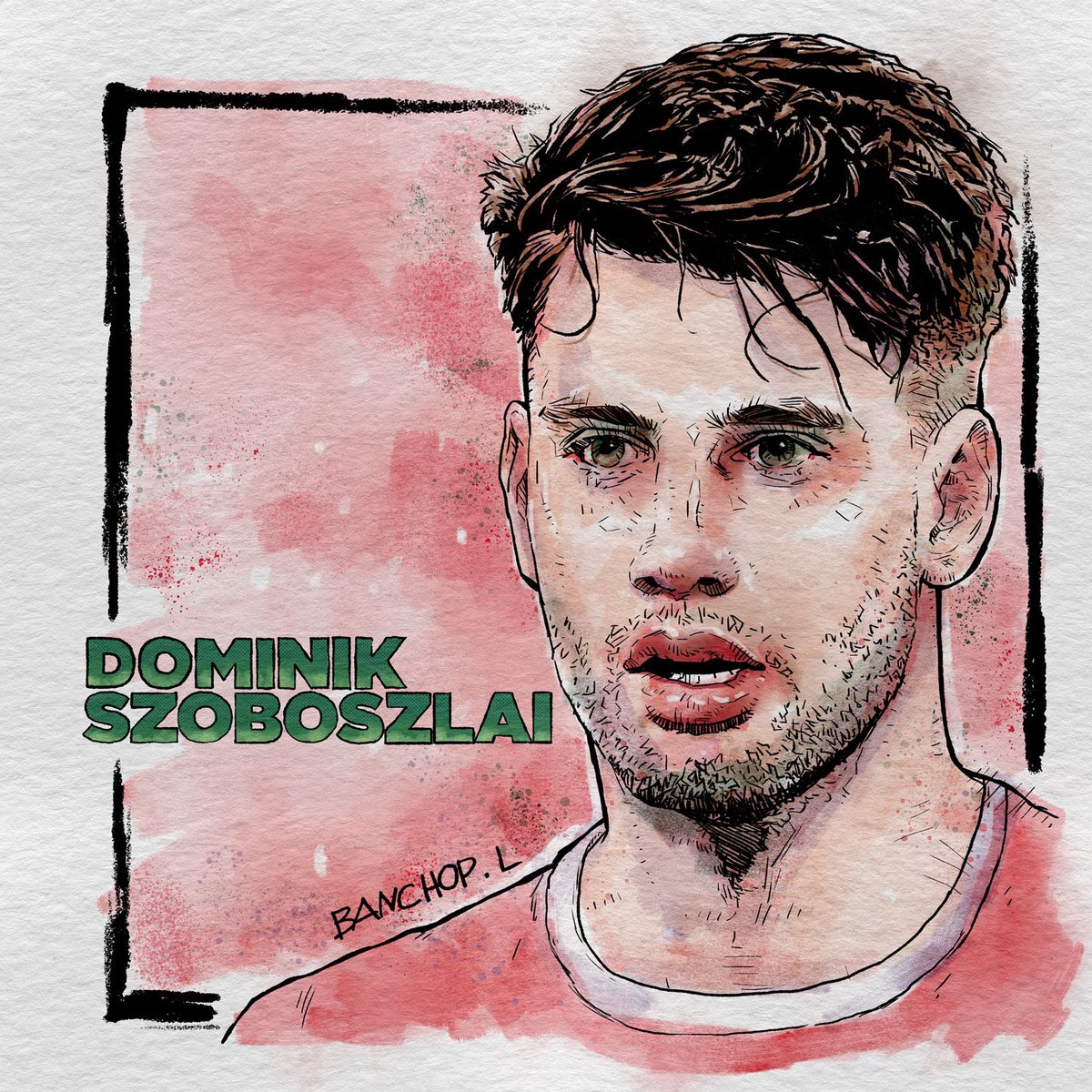 PreaaPluem's tweet photo. Welcome Boy … Dominik Szoboszlai ! . Watercolor digital paint with Photoshop #DominikSzoboszlai #liverpool #liverpoolfc #newcomer #watercolorpainting #digitalpainting #illustration #photoshop https://t.co/bR454GaedE