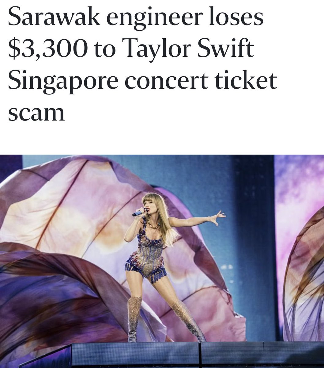 TSTheErasTourSG's tweet photo. 📰 | There are scams going around selling Eras Tour tickets. I urge everyone to be very careful with who you engage. 

𝙉𝙊𝙉𝙀 of us have our tickets yet &amp; for someone to agree to sell you tickets, you have to be very careful. Tickets will only be given 2 weeks before the show. https://t.co/OA9e6OZRsy