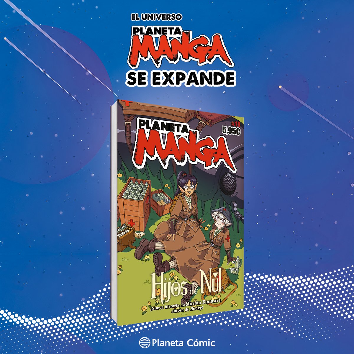 PlanetadComic's tweet photo. 📣¡#YaEnLibrerías #PlanetaManga 19!

En este nuevo número estrenamos #HijosDeNul, de @miriambonastre, y una historia inédita de #HumanExe, de @Shirayukihimeh y @EduardBalust. 

¡Además de nuevos capítulos de vuestras series favoritas y contenidos extra!

📗https://t.co/TMAtie6DPl https://t.co/NlpbC8X2Jh