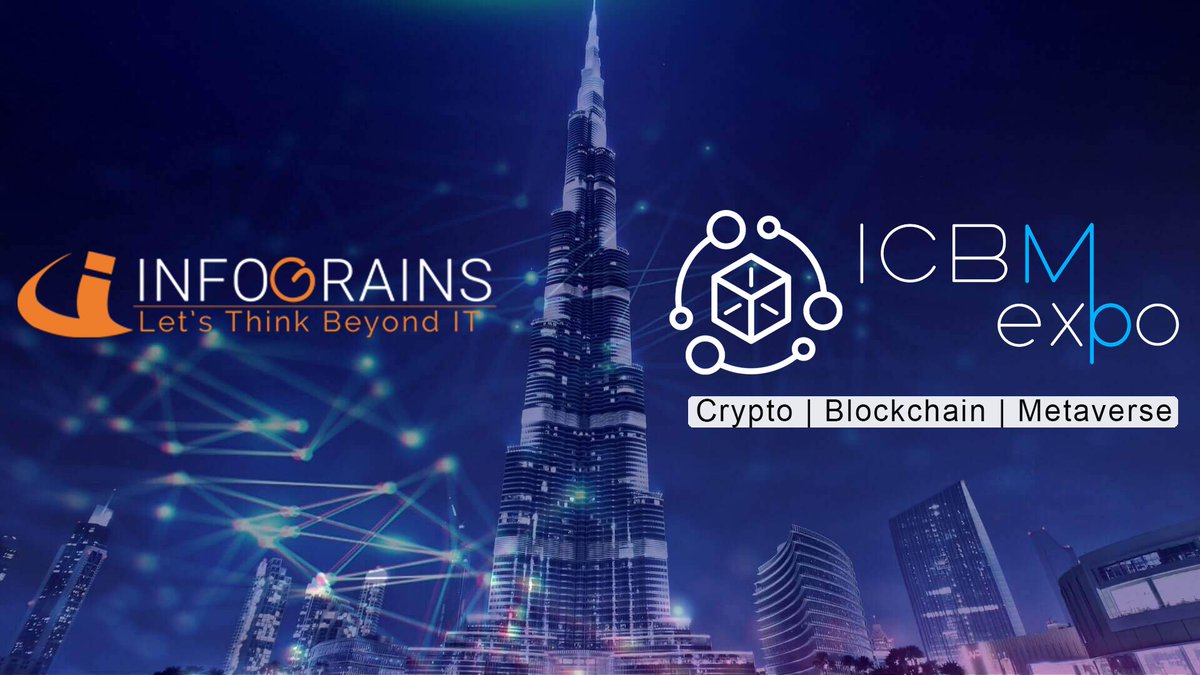 ManojShuklaz's tweet photo. 🌟 Join @infograinssoft  at #ICBMExpo - International #Crypto #blockchain  &amp; #Metaverse  Expo on 7-8 Sep 2023 in #Dubai!

 Connect with industry leaders, gain valuable insights, and explore innovative projects.

📞 Book a meeting now or contact us: +971585596272

#infograins https://t.co/iYGr6EyFwX