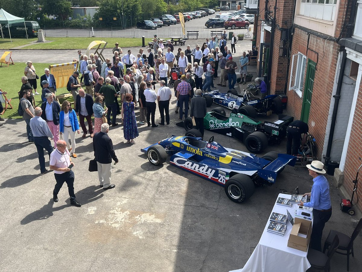 Great day at Brooklands yesterday for the launch of Richard Jenkins book about the Tyrrell team. 

3 Tyrrell GP cars there plus but also Sir Jackie Stewart, Martin Brundle, Eddie Cheever and Brian Henton. Many of the ‘old team’ were in attendance too.
#hrnrs #historicracingnews