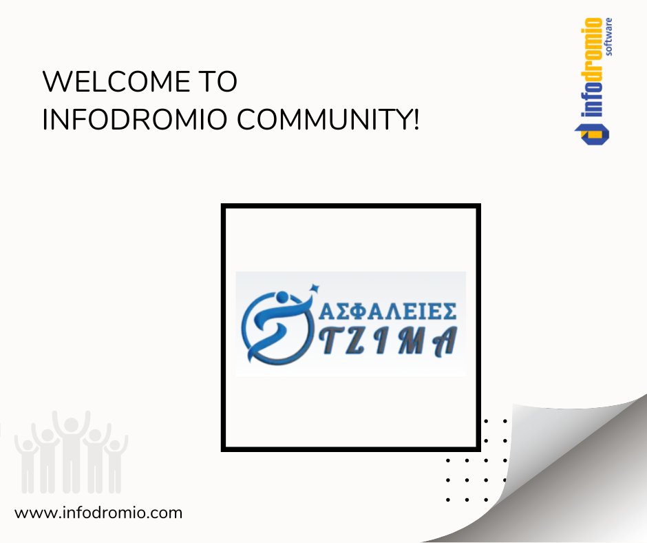 infodromio's tweet photo. Καλωσορίζουμε στο community @Infodromio, τις ασφάλειες Τζίμας!
#ασφαλιστικό_λογισμικό #hermes4 #infodromio_software https://t.co/0qejrTktMM