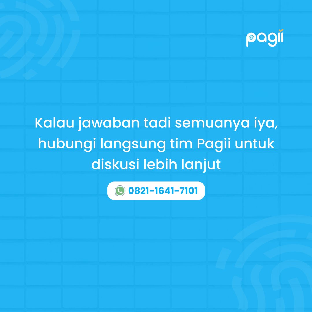 PagiiCo's tweet photo. Setelah sebelumnya kita cek paket Pagii gratis, untuk Anda yang ingin mempermudah bisnis lebih jauh lagi dengan aplikasi, mungkin paket Pagii premium cocok untuk Anda 👉

#AplikasiAbsensi #AbsensiKaryawan #ManajemenAbsensi#HR #HRDIndonesia #manajemenSDM #EfisiensiKerja #pagii https://t.co/ef0XspKVO5