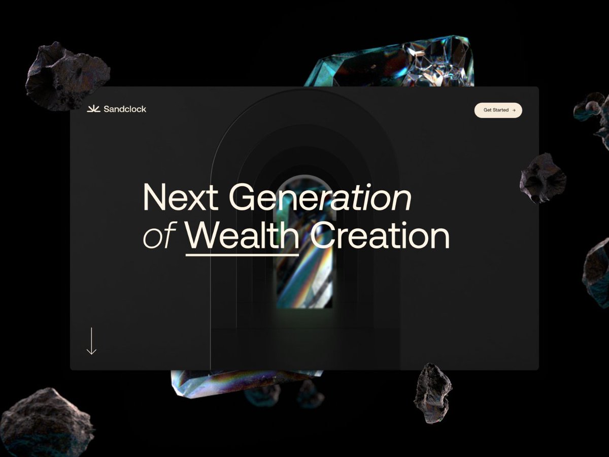 awwwards's tweet photo. 🎉 Congratulations to @burocratik for creating 'Sandclock' the new SOTD! 🏆 Unlock the next generation of wealth creation with Sandclock. 💰 Check it out here: https://t.co/QCaAHhFqjZ #SOTD #WealthCreation https://t.co/6mFytwu9Tc