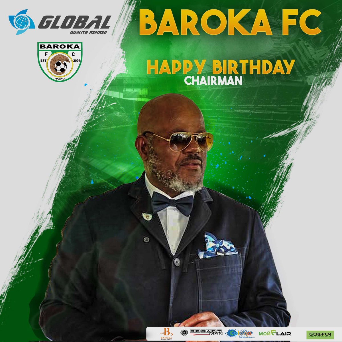 Baroka_FC's tweet photo. Baroka family help us wish our very own chairman a happy birthday.
#lennakemoroka #barokafire #Reabowa
@GlobalOilSA @Monflair_ZA @golimpopo @goandfunsa @BogartManSA @Baroka_Funerals @colana https://t.co/1cEL5Vj2Yn