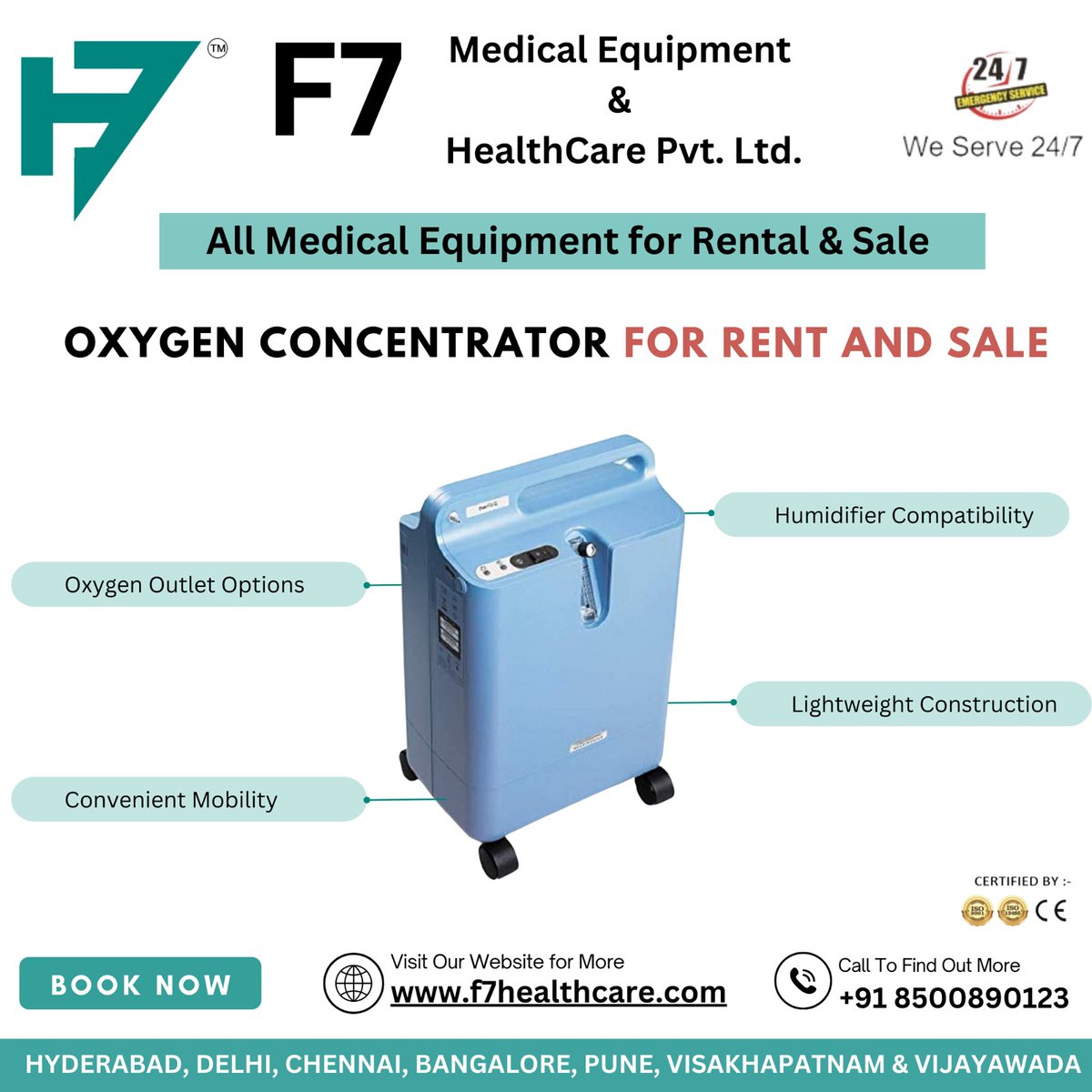 Discover the convenience and reliability of oxygen concentrator for rent and sale with F7 Healthcare Pvt. Ltd. Contact us today for oxygen concentrator for rent or sale in India.

#oxygenconcentrator #oxygen #medicaloxygen #medicalequipment #oxygengenerator #health #hospital