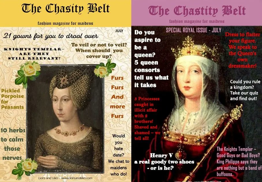 Henry V. Villain? Hero? Or just a confused goody two shoes? Lions and Lilies latest blog – July issue of The Chastity Belt. buff.ly/3JAZFk8
#medieval #lionsandliles #ChastityBelt #medievalherbs #HenryV #KnightsTemplar #medievalquiz