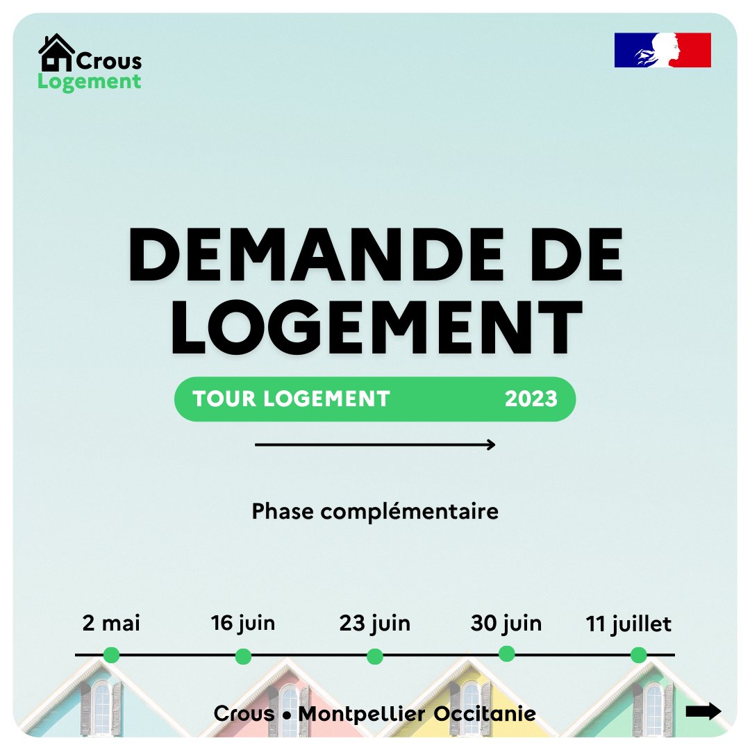 crousmontpel's tweet photo. #CrousLogement | La phase d'attribution complémentaire commence aujourd'hui !
Elle concerne tous les étudiants avec priorité aux étudiants boursiers et les étudiants internationaux.
👉 Pour formuler vos voeux, rendez-vous sur https://t.co/31qJHfkxHp. https://t.co/Pt0OhDa232