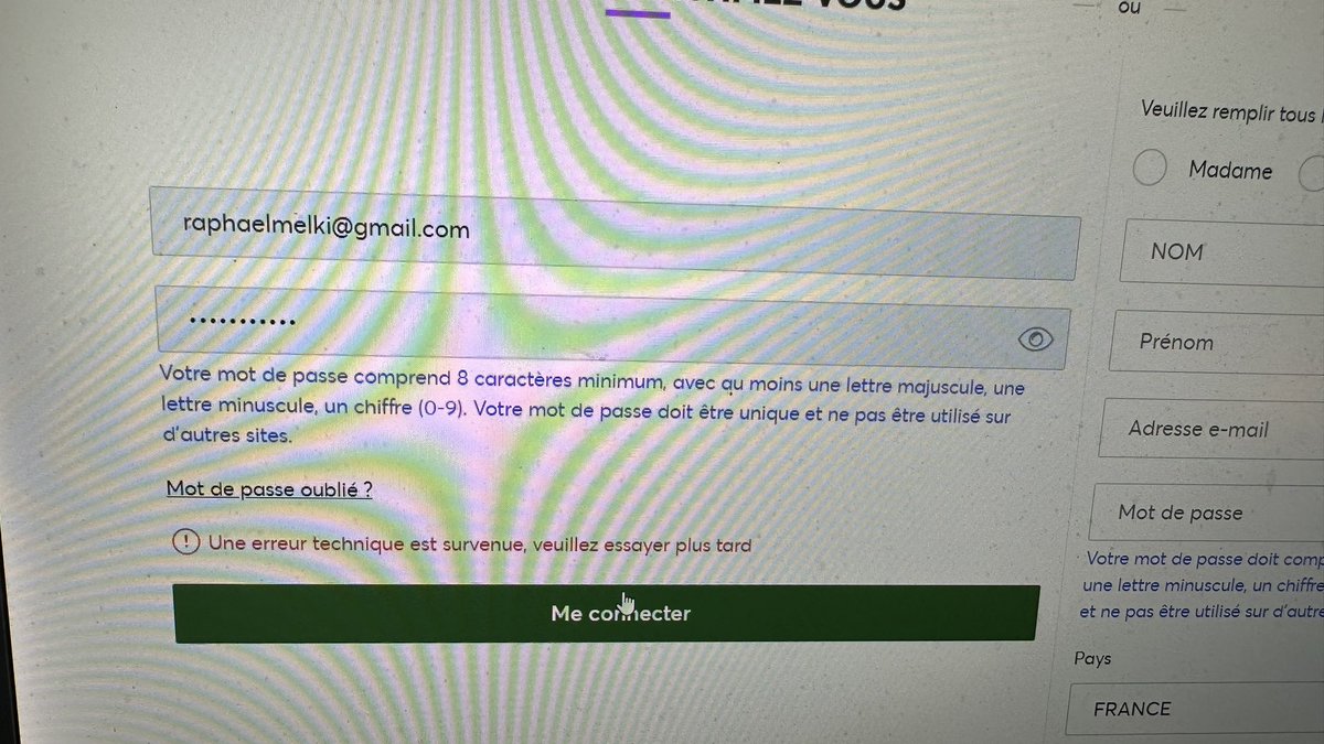Te faire patienter une heure. T’attribuer des places puis ne pas te permettre se payer Comme d’hab vous etes des sacs a merde chez <a href="/TicketmasterFR/">Ticketmaster.fr</a> 
On veut le monopole alors que vous etes des baltringues et des amateurs. 
Bon Je viens de pisser dans un violon mais ca fait du bien