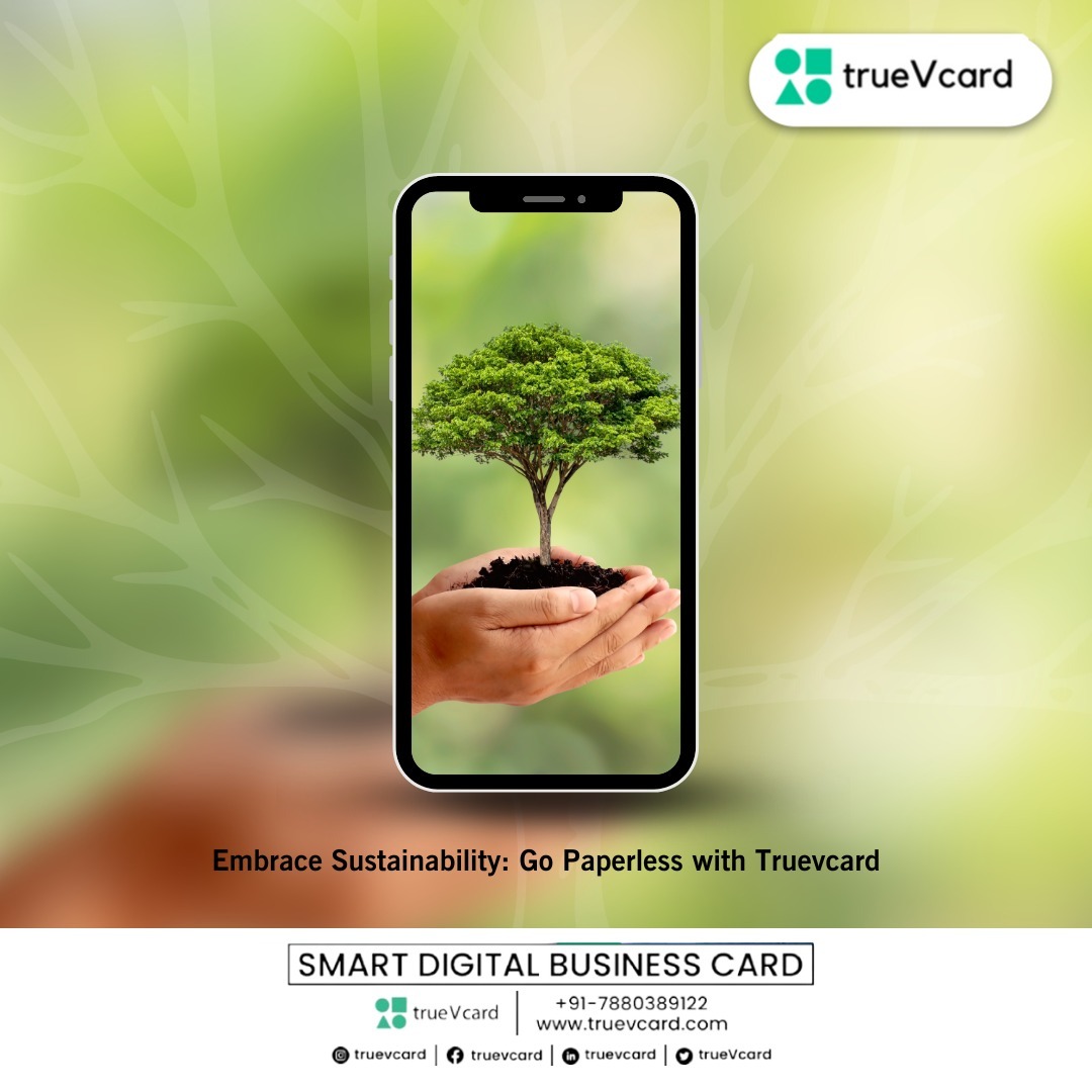 trueVcard's tweet photo. Make a positive impact on the environment with a digital business card that saves trees. #SustainableNetworking #Paperless
.
.
For more information, please visit our website at https://t.co/bS8OBQ43K4 or call us at +91-7880389122

#Truevcard #digitalbusinesscards #digital https://t.co/WxIpefdv2W
