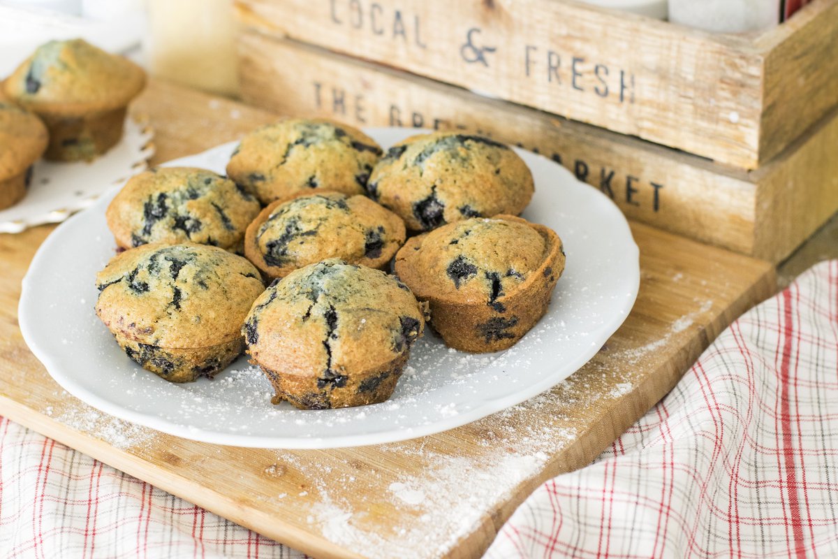 #July11th is #BlueberryMuffinDay. Blueberries make a muffin, IMHO, with their sweet, tart taste. They also make them ‘feel’ a little healthier given how rich in vitamins and polyphenols they are. That’s my excuse anyway…