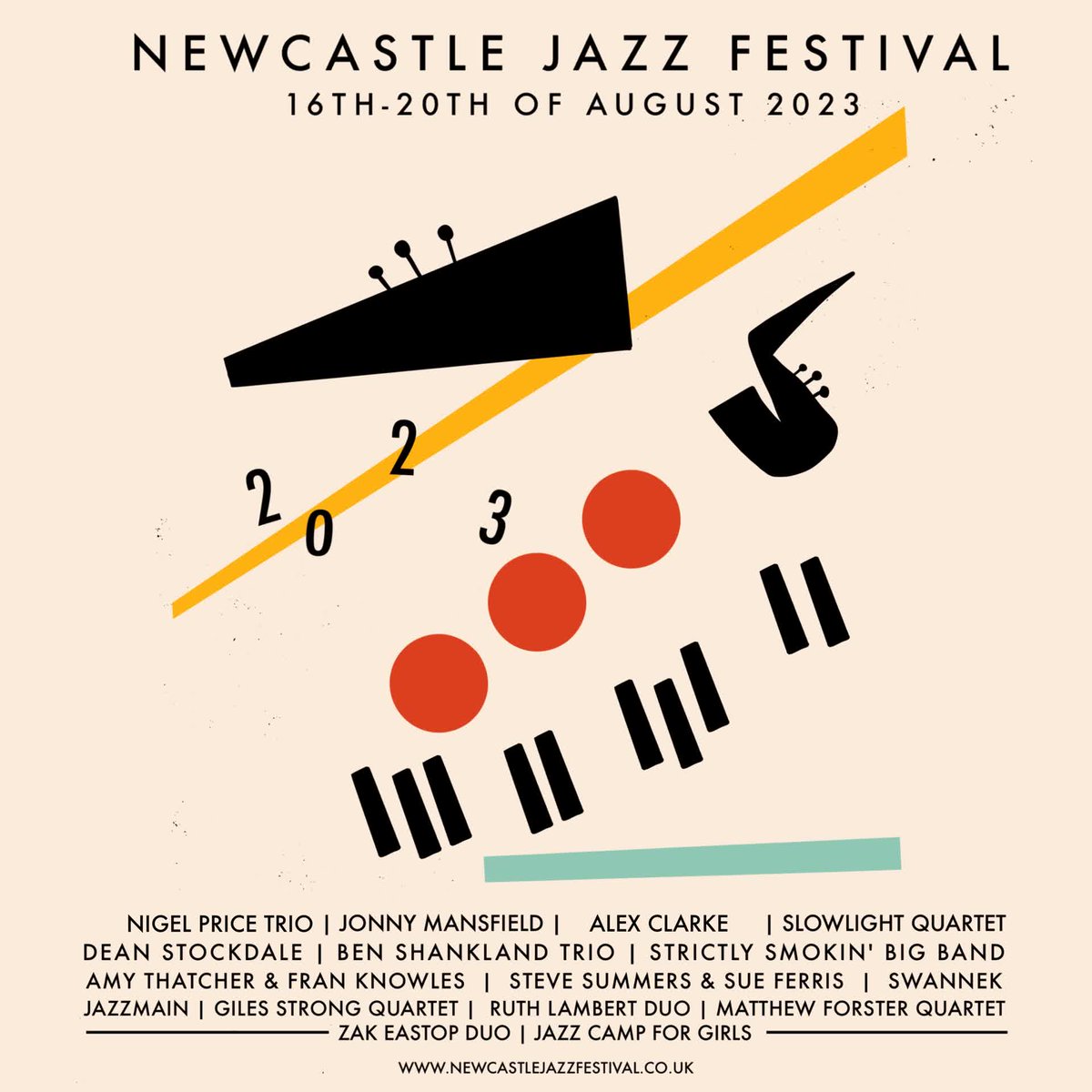 NEWCASTLE JAZZ FESTIVAL
16 - 20 August 2023
newcastlejazzfestival.co.uk