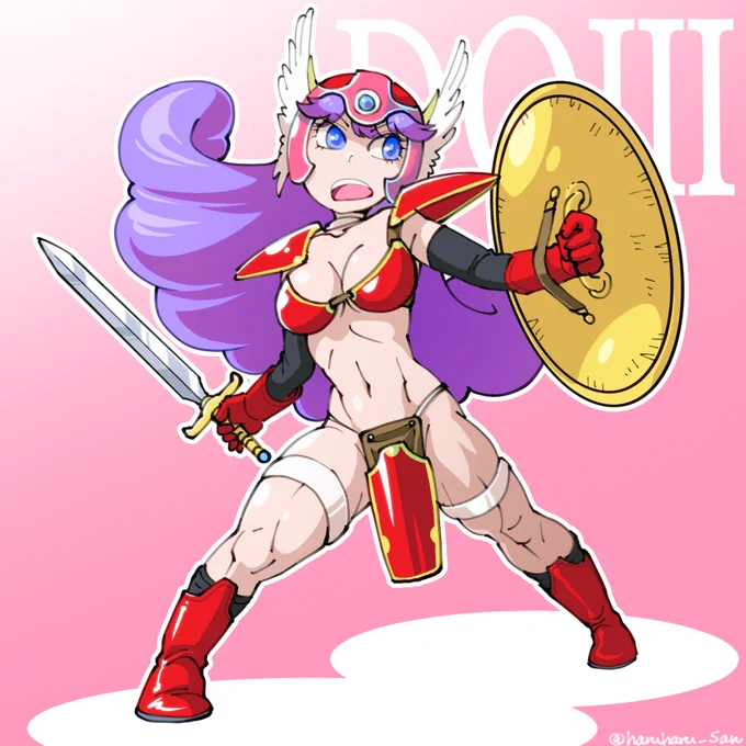 女戦士さんのラクガキ出てきた 