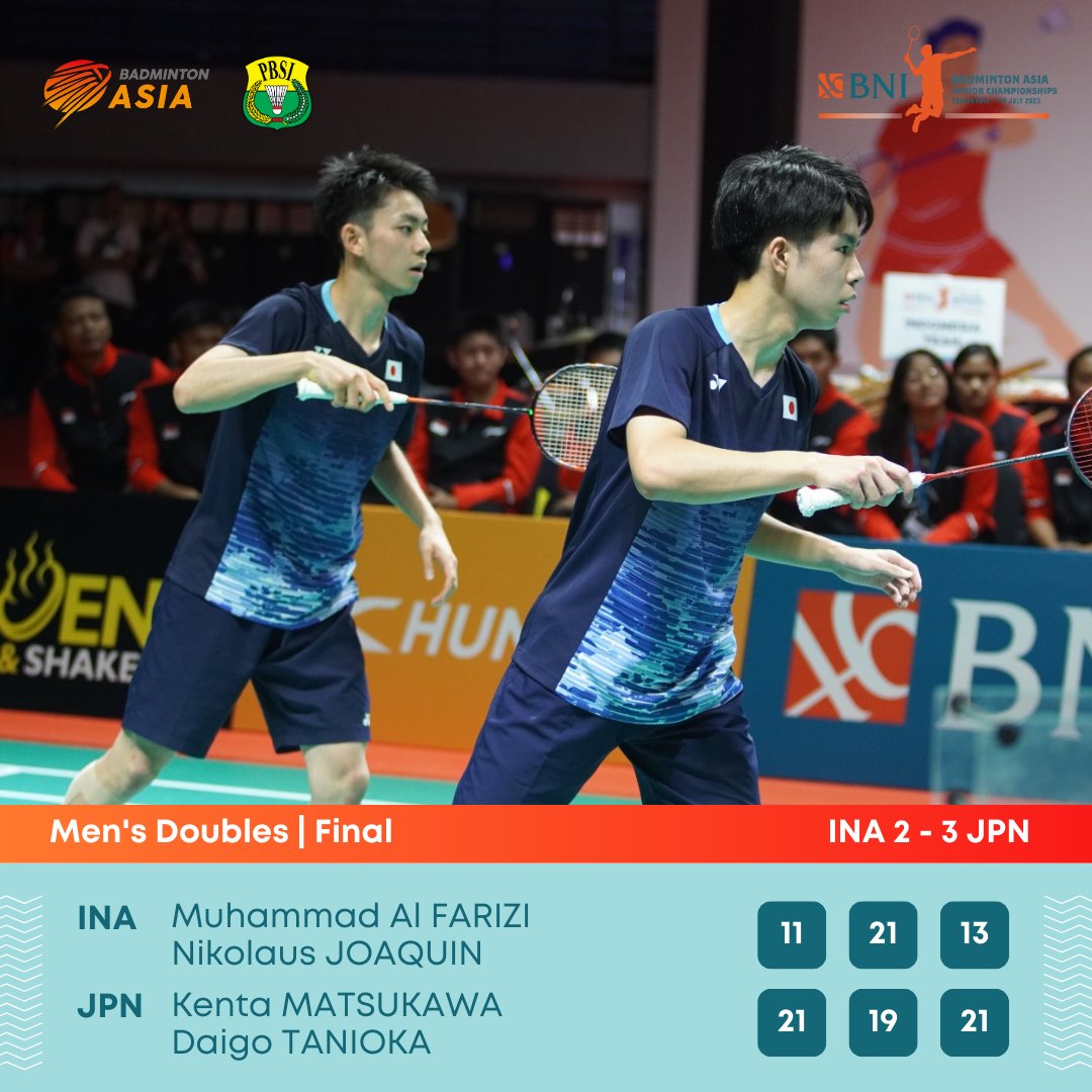 Badminton Asia on Twitter "Day 5 BNI Badminton Asia Junior