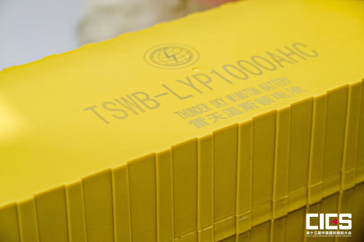 GWLPower's tweet photo. 🎖️ 🔋 We are the proud European distributor of the Thundersky Winston #LFP cells and batteries recently awarded the Best Innovative Energy Storage Technology Award at the 2023 CIES Hangzhou Exhibition in May 2023. https://t.co/5OyY71niKX