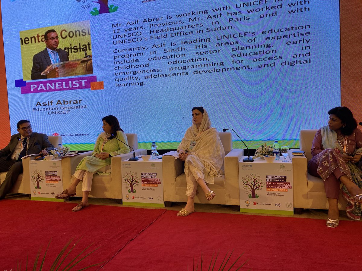 itacecorg's tweet photo. Panel discussion on making the investment case for early years in emergencies! 
#learningemergencies 
Ms. Mona Zamand of @WorldBank spoke on the research by WB which talks about the % of children who are developmentally on track (70%-80%) even 1 risk decreases the value by 44% https://t.co/7BIXjKhgYA