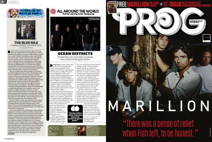 OceanDistricts's tweet photo. Very happy to be featured in the mighty @ProgMagazineUK last issue nr 141. You can read interview with Martin speaking about the new album "Phantom Islands". 

Thanks so much to Prog for having genuine interest in us and publishing this interview!

Next live at @DevilstoneFest https://t.co/gKoidSwvu3