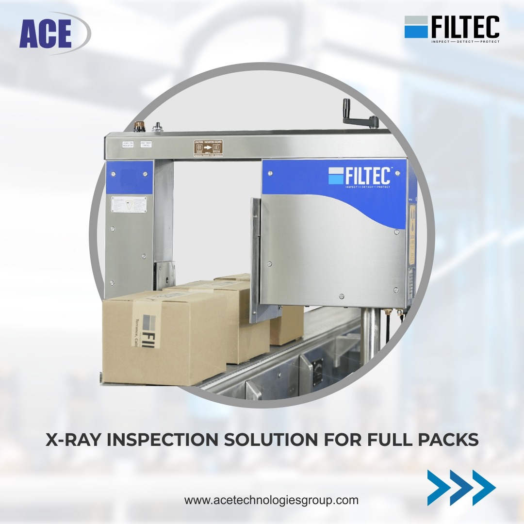 ACETechgroup's tweet photo. The X-Ray Inspection Solution is an automated inspection system for full packs (cases, crates, and shrink packs) on lines operating up to 300 packs per minute.
To Know More : https://t.co/eq65IEkhha
#ace #acetechnology #fnb #horeca #filtec #XRayInspectionSolution https://t.co/noKZCJWqSx