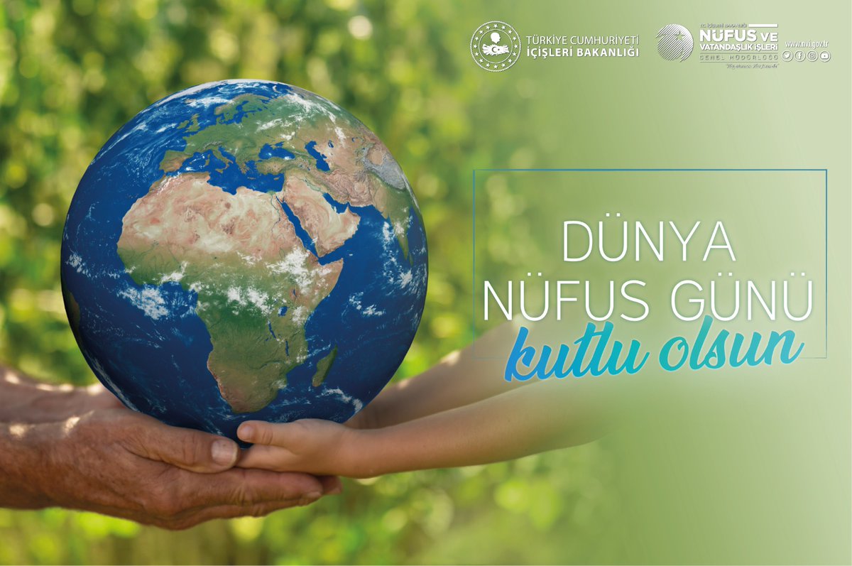 Doğumdan ölüme kadar #HayatızınHerAnında var olmaktayız.  11 Temmuz Dünya Nüfus Günü kutlu olsun. #DünyaNüfusGünü
<a href="/sefikaygol/">Şefik AYGÖL</a>
<a href="/TCNufus/">Nüfus ve Vatandaşlık İşleri Genel Müdürlüğü</a>
<a href="/TrabzonValilik/">T.C. Trabzon Valiliği 🇹🇷</a>