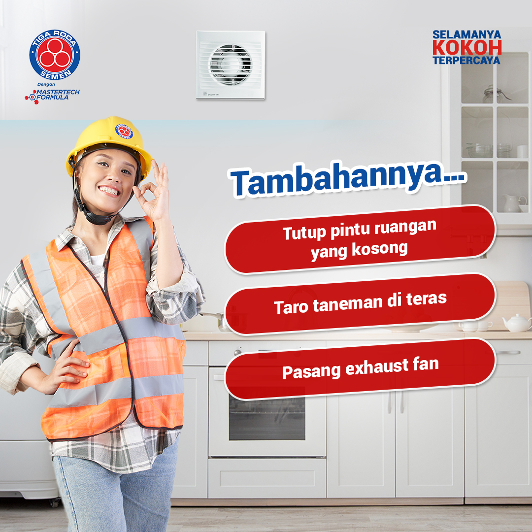 Kadang suka amazing sama pola pikir orang jaman dulu, yang tetep kepake sampe sekarang.

Trik apa lagi nih, yang bisa bikin rumah tetep adem tanpa AC, Teman Kokoh?

#SemenTigaRoda #SelamanyaKokohTerpercaya #Harmoni3Roda #Semen #Konstruksi #BahanBangunan #MaterialBangunan