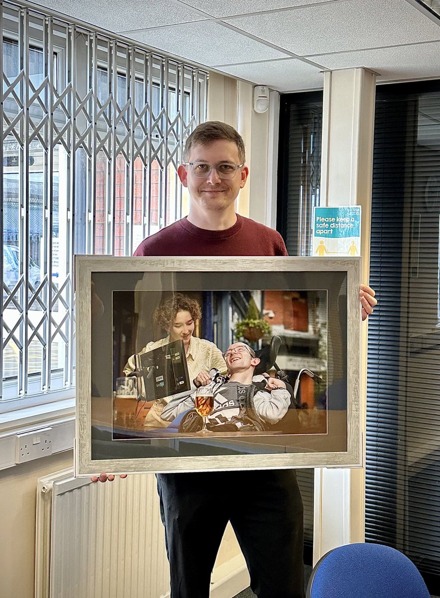 ChrisHardyNHS's tweet photo. Check out this print of my shortlisted #nhs75 #fujifilm photograph 🥰 This will be displayed in our team office 😊 big Thanks to Chris Lamble for producing this for us 👍📸 @PennineCareNHS https://t.co/lZ79wlbEqF