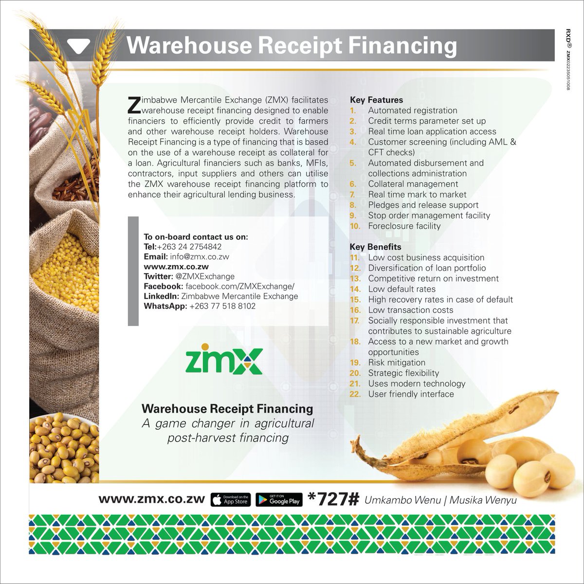 ZMXExchange's tweet photo. Get to know more about Warehouse Receipt Financing.
#WAREHOUSERECEIPTFINANCING
#WAREHOUSERECEIPTSYSTEM
#COMMODITIESMARKET https://t.co/vo5YFMUtFw