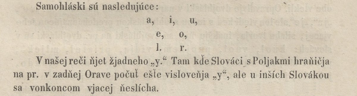 SNK_Martin's tweet photo. #praveDnes v roku 1843 Ľ. Štúr, J. M. Hurban a M. M. Hodža na Hurbanovej fare v Hlbokom zasadli, aby sa dohodli na podobe spisovnej #slovencina. Náuka reči slovenskej (1846) je dôkazom, že Štúr je v tom „y“ nevinne. Viac: https://t.co/LKYuXjhY4x #digitalnakniznica #digitallibrary https://t.co/sSEhQ0QbRq