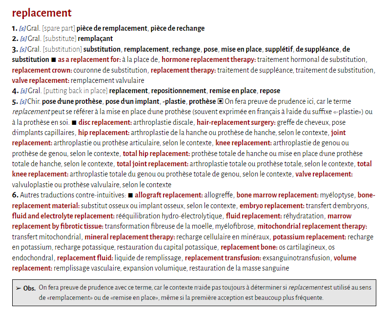 MedLexic's tweet photo. Les difficultés de l'anglais médical.
Aujourd'hui: «replacement».
#MedLexic #Traduction #Médicale #Medtrans #MedTwitter #MedTwitterQc https://t.co/enHFnbfAez