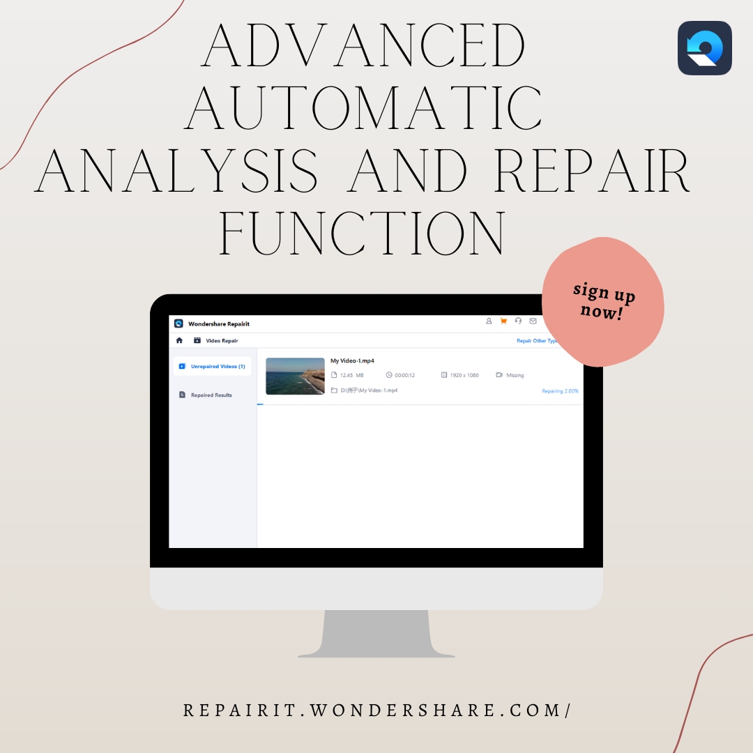 WS_Recoverit's tweet photo. 📷 Introducing Repairit's Advanced Automatic Analysis and Repair Function! 📷
⚡️There is no need to upload example videos, the program automatically finds matching example videos for video restoration.📷
Don't wait, try Repairit 5.0 today!📷https://t.co/tWofVQQXrE #repairit https://t.co/8Vh3sOYV8E