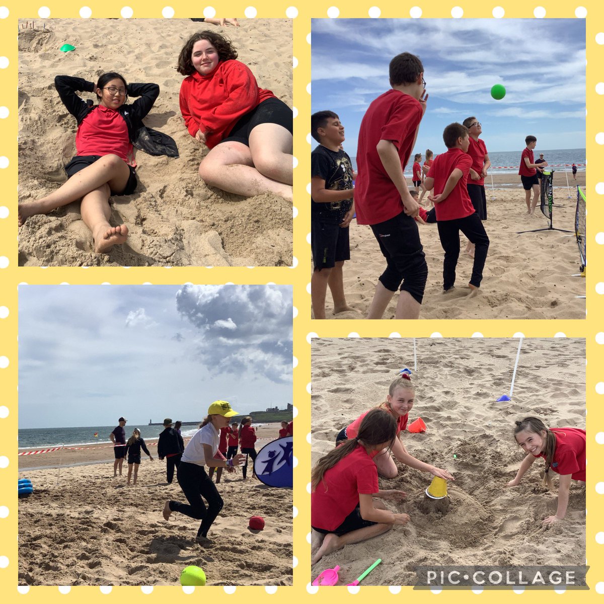 Year 6 had a wonderful day at the beach yesterday. Thank you to <a href="/GatesheadSSP/">Gateshead SSP</a> for organising a fantastic day full of sporting and fun! @FallaParkSchool @Miss_Carr_Falla 🌊☀️⛱️